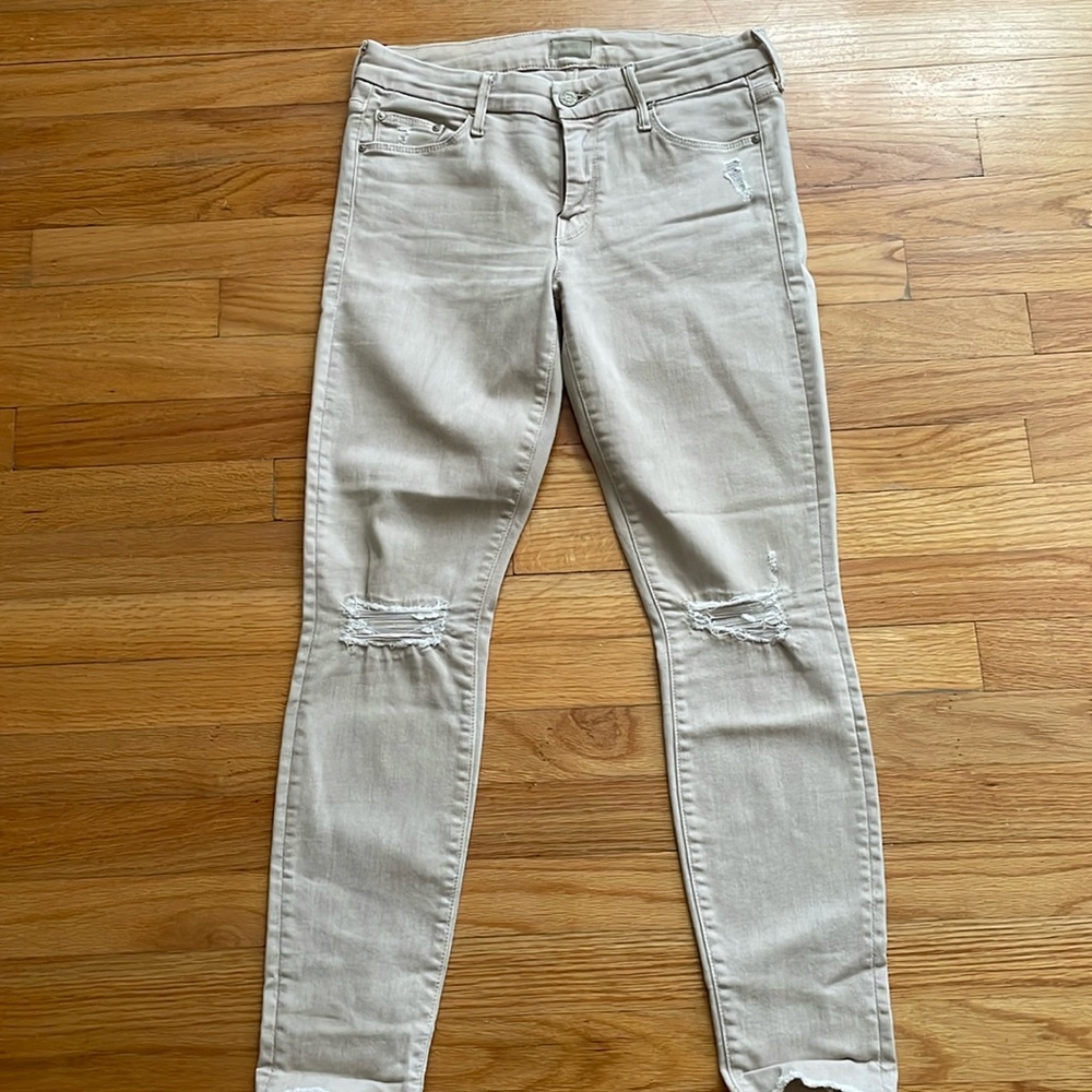 Mother‎ Looker Ankle Fray jeans 28 A16